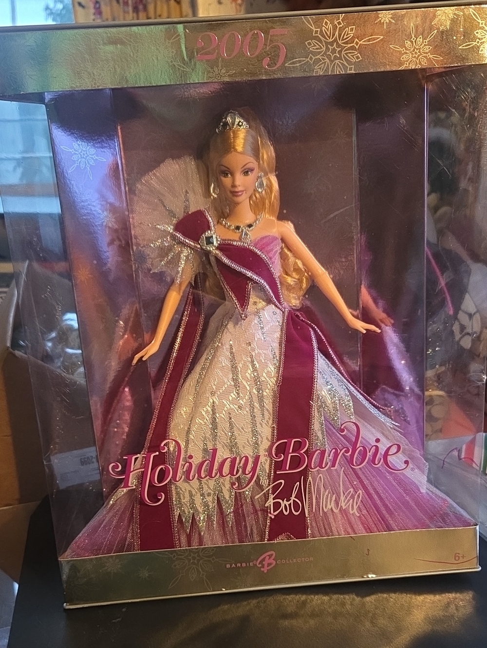 Holiday Barbie Collector Doll 2005 - Pink and Gold